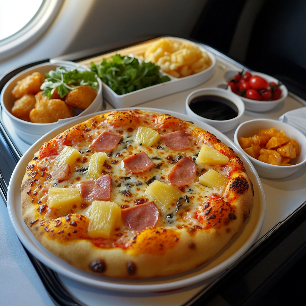 An in-flight meal | Source: Midjourney