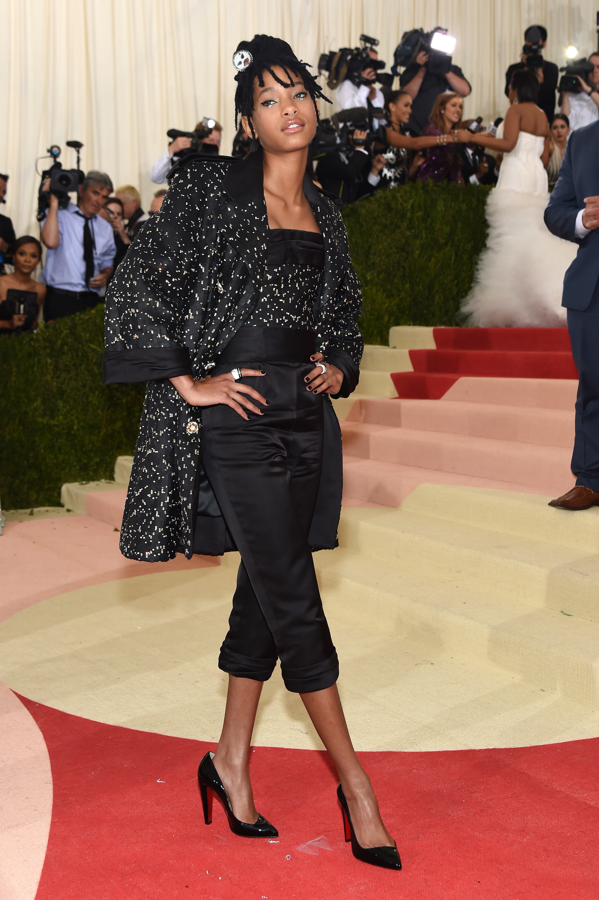 Willow Smith, 15, at the "Manus x Machina: Fashion In An Age Of Technology" Costume Institute Gala on May 2, 2016, in New York. | Source: Getty Images