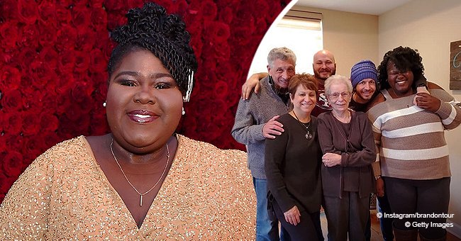 Gabby Sidibe S Fans Say She S Glowing In Beautiful Throwback Pic With Boyfriend Brandon Frankel His Family