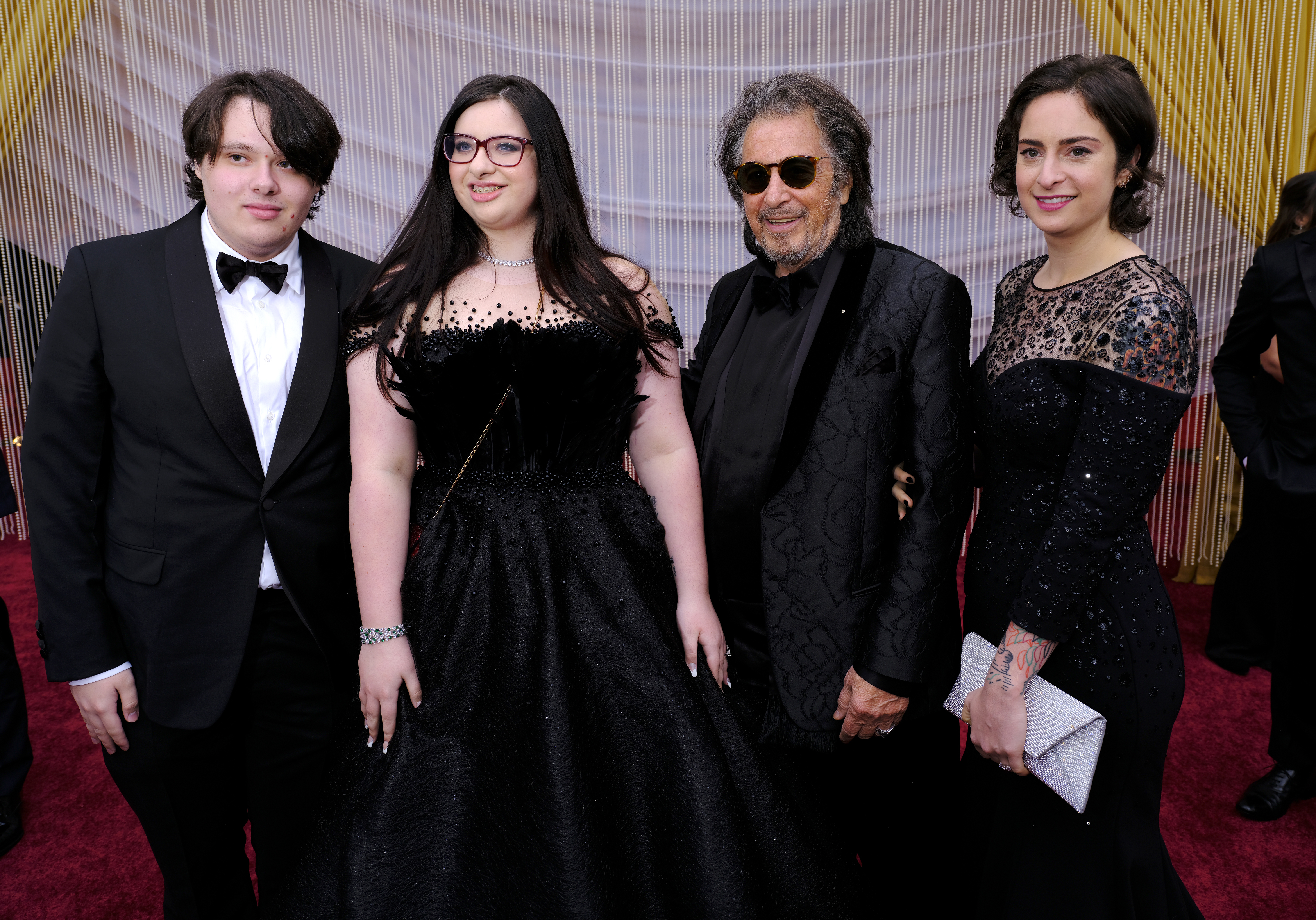 Anton Pacino, Olivia Pacino, Al Pacino, and Julie Pacino at the 92nd Annual Academy Awards in Los Angeles, 2020 | Source: Getty Images