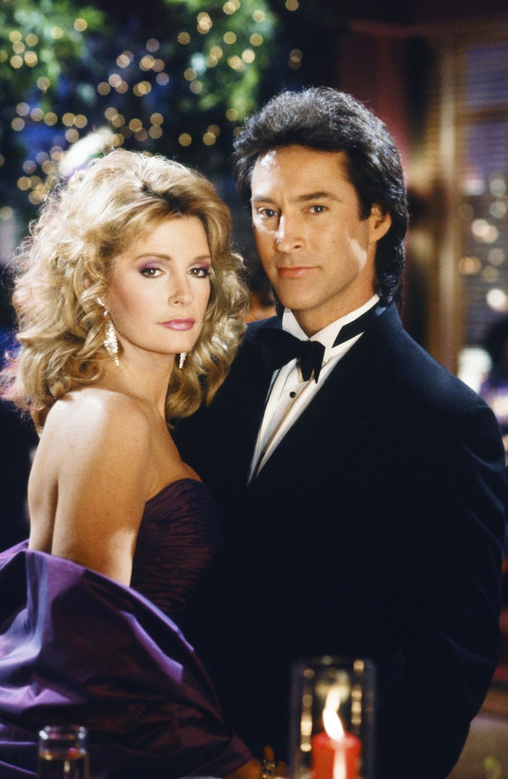 The actress as Marlena Evans and Drake Hogestyn as John Black in "Days of our Lives" in 1993. | Source: Getty Images