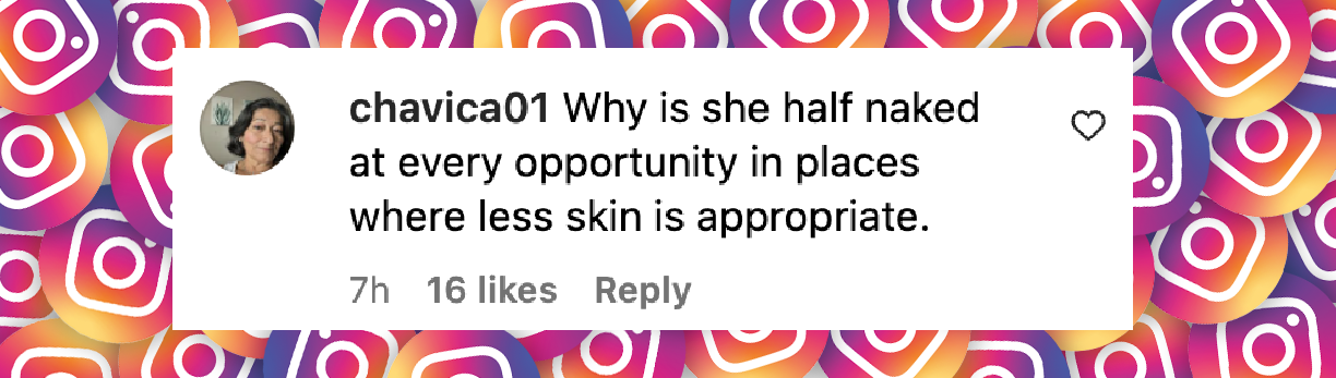 A netizens reaction to Meghan Markles outfit at the Children’s Hospital Los Angeles Gala, posted in October 2024 | Source: Instagram.com/justjared