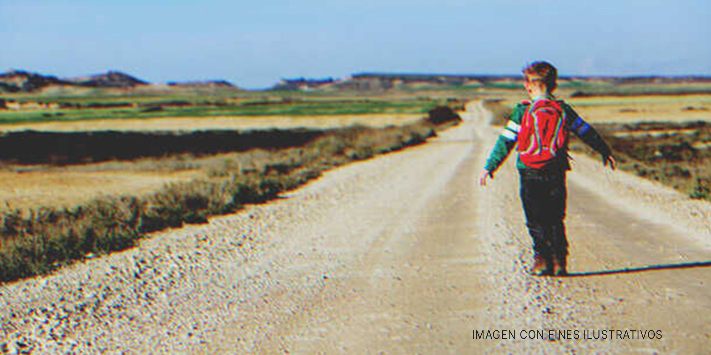 Niño en medio de una carretera. | Foto: Shutterstock