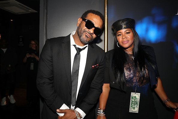 Jim Jones and Chrissy Lampkin attend Jay-Z Performs At Webster Hall - Backstage on April 26, 2019 | Photo: Getty Images