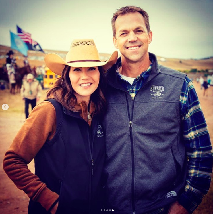 Kristi and Bryon Noem smiling for a photo, posted on November 30, 2020. | Source: Instagram/sdbryonnoem