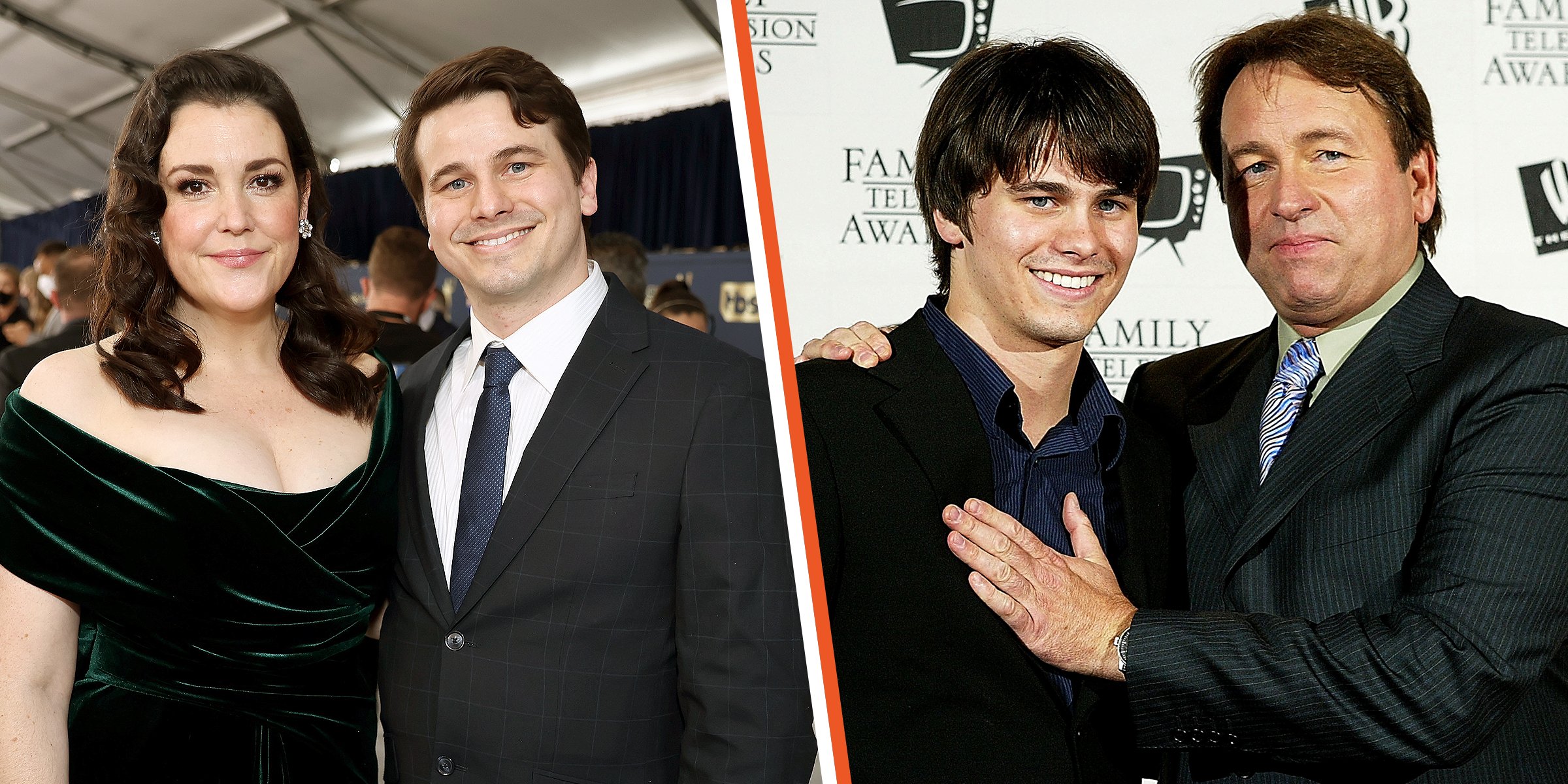 Melanie Lynskey and Jason Ritter | John Ritter and his son, Jason Ritter | Source: Getty Images