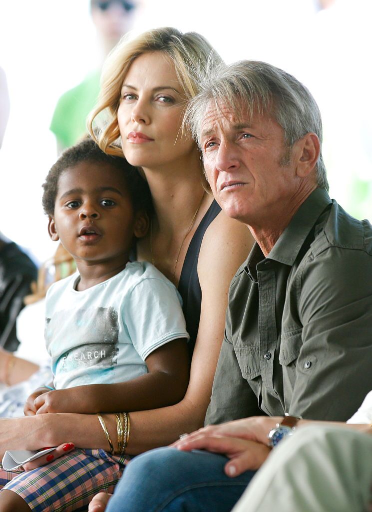 Jackson Theron, actress Charlize Theron and actor Sean Penn attend the Points of Light generationOn Block Party  | Getty Images