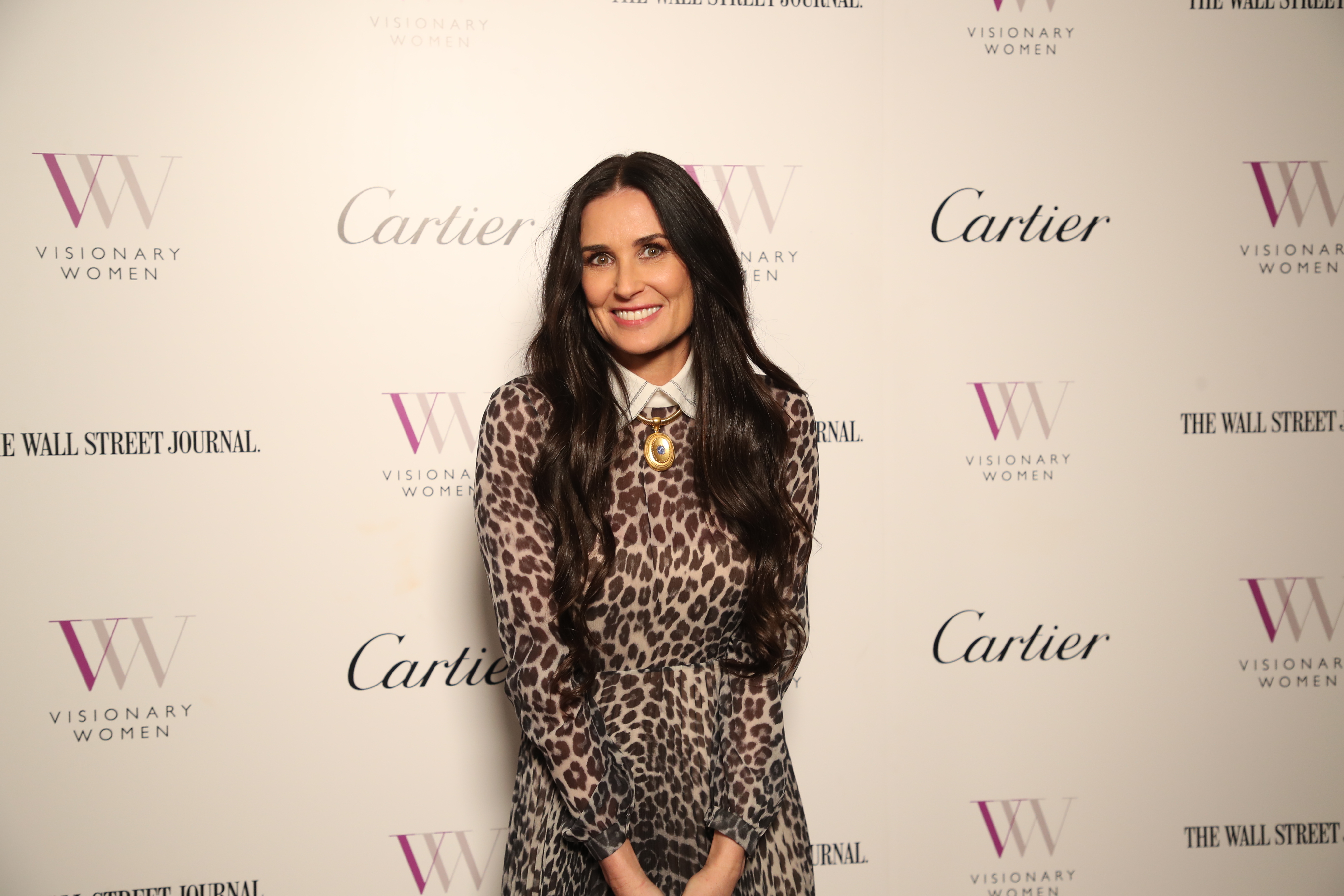 Demi Moore at the Visionary Women gala arrivals on March 8, 2018, in Los Angeles, California.