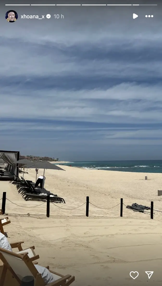 An image of a beach in Cabo San Lucas as seen in a May 12, 2024 Instagram story | Source: Instagram.com/xhoana_x/