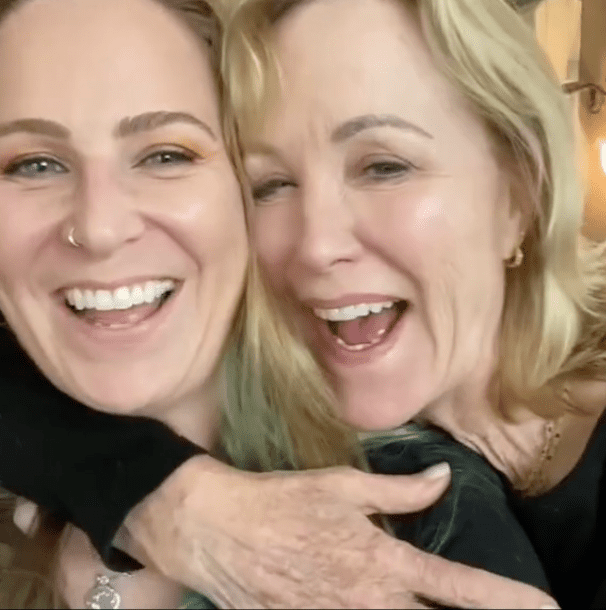 Ashley and Joanna Kerns on a a still from a TikTok video shared by the former for the latter's birthday on February 12, 2023 | Source: TikTok/socali_ash