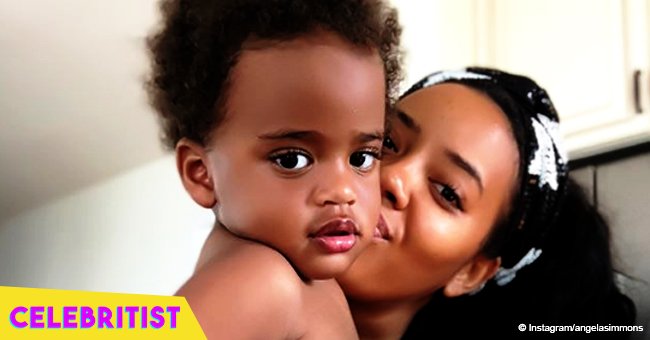 Angela Simmons's son rocks adorable backpack as he gets ready for first day of school in pic