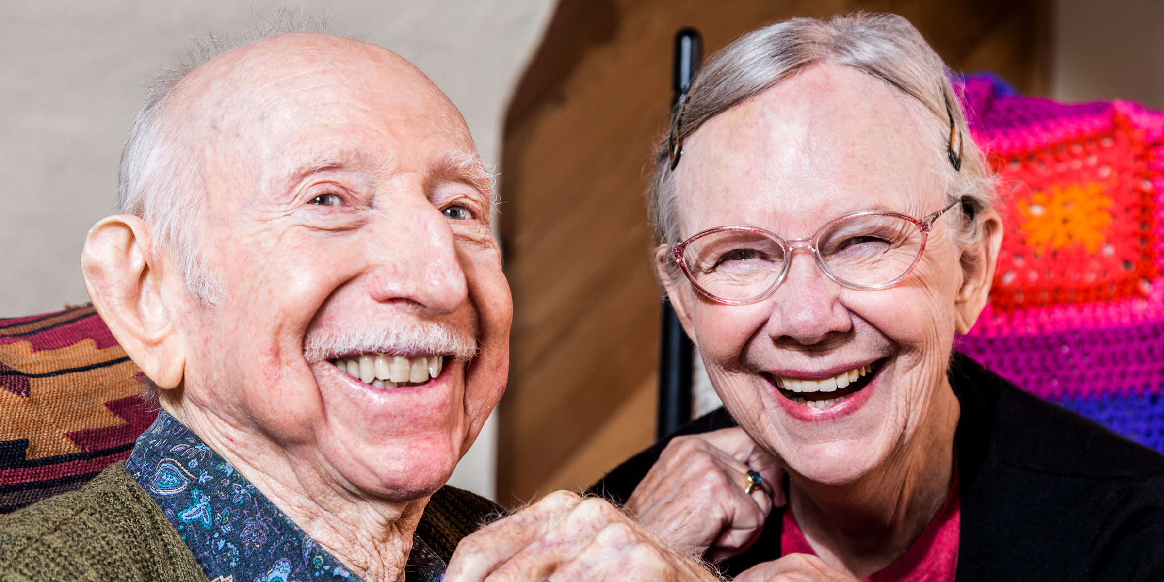 A laughing older couple | Source: Shutterstock