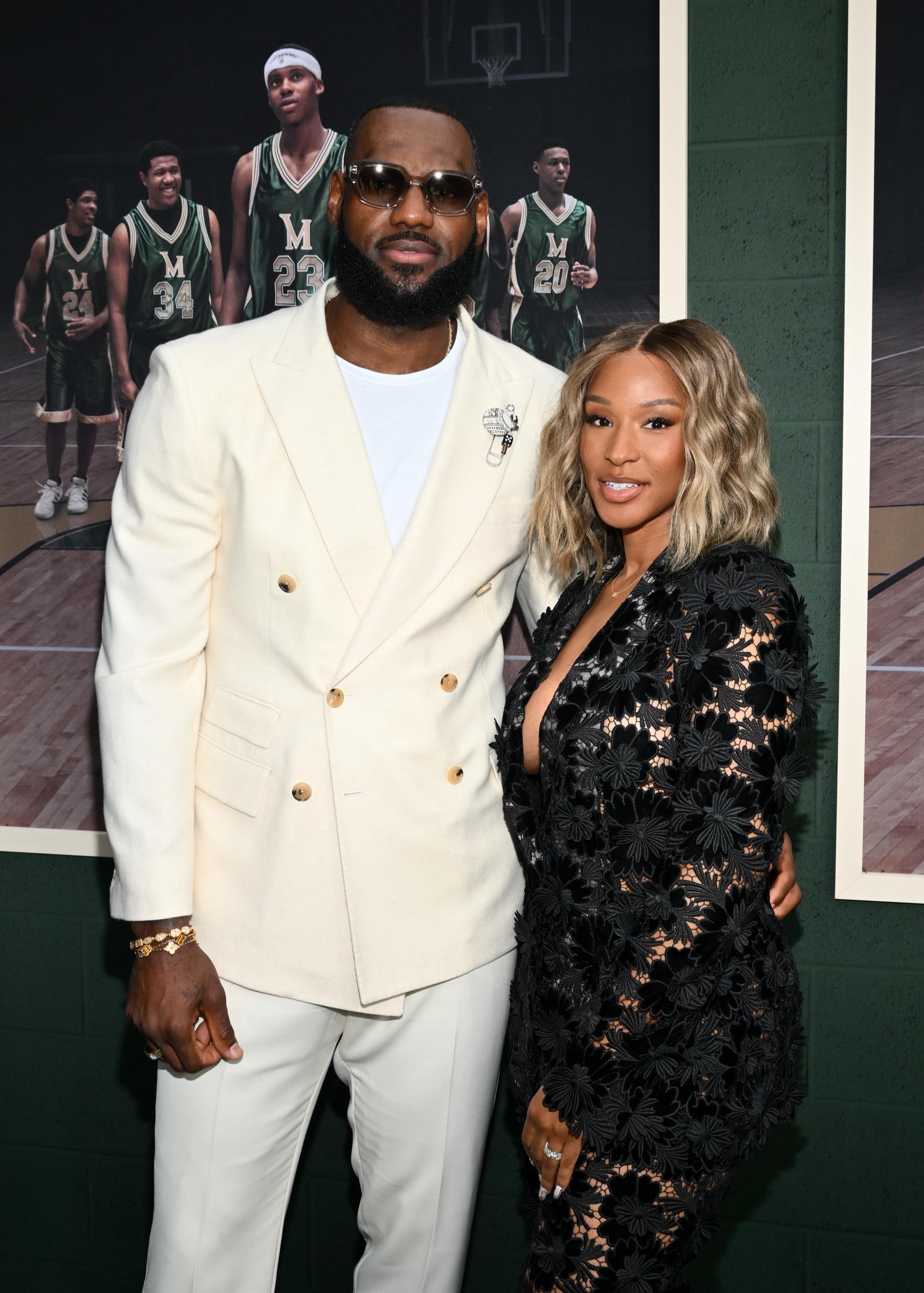 LeBron and Savannah James at the premiere of "Shooting Stars" held on May 31, 2023 | Source: Getty Images