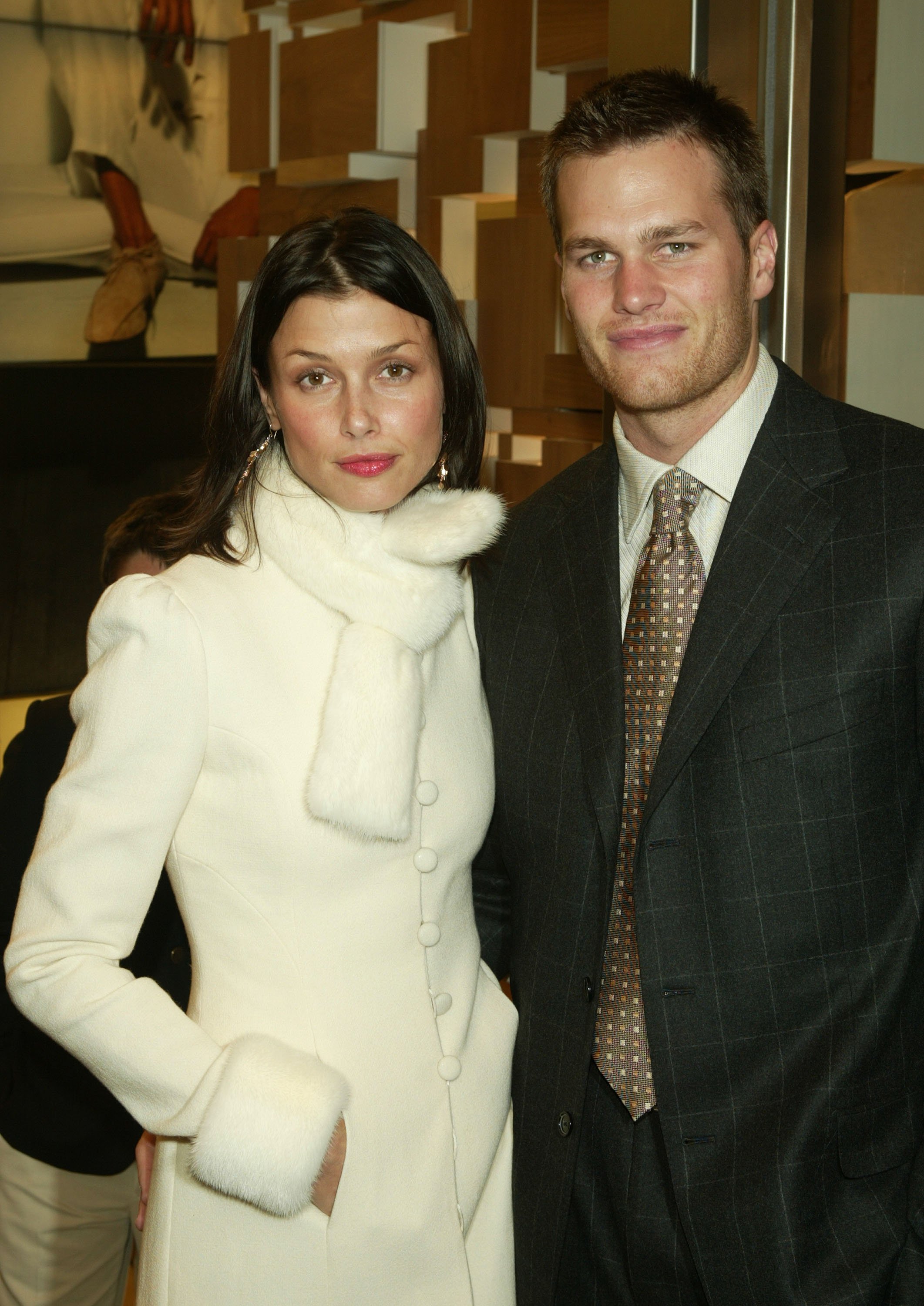Bridget Moynahan and Tom Brady at Ermenegildo Zegna Flagship store on April 13, 2004 in New York City | Photo: Getty Images