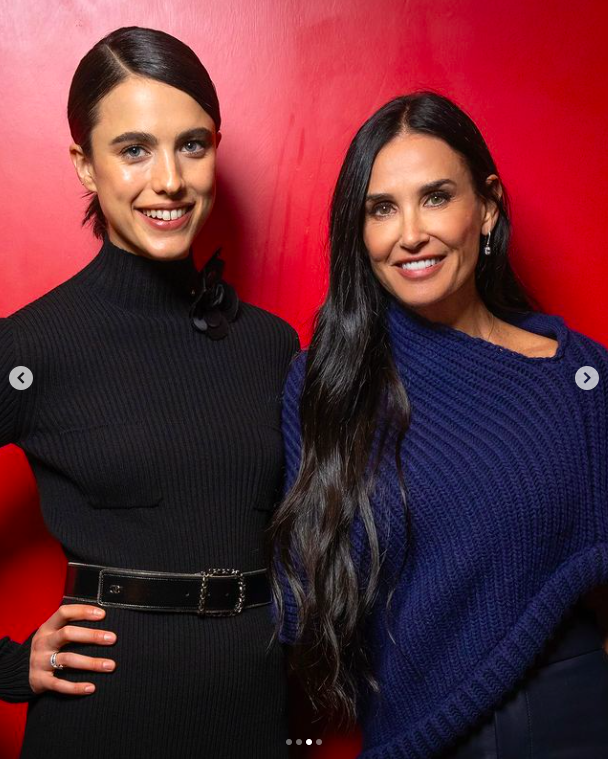 Margaret Qualley and Demi Moore posing for a picture, posted on August 30, 2024 | Source: Instagram/demimoore