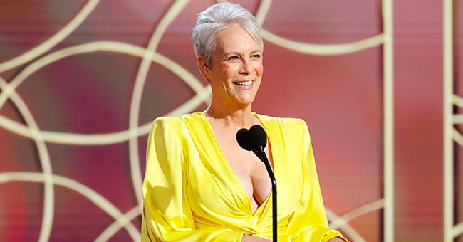 Jamie Lee Curtis pictured presenting at the 78th Golden Globes, 2021. | Photo: Getty Images
