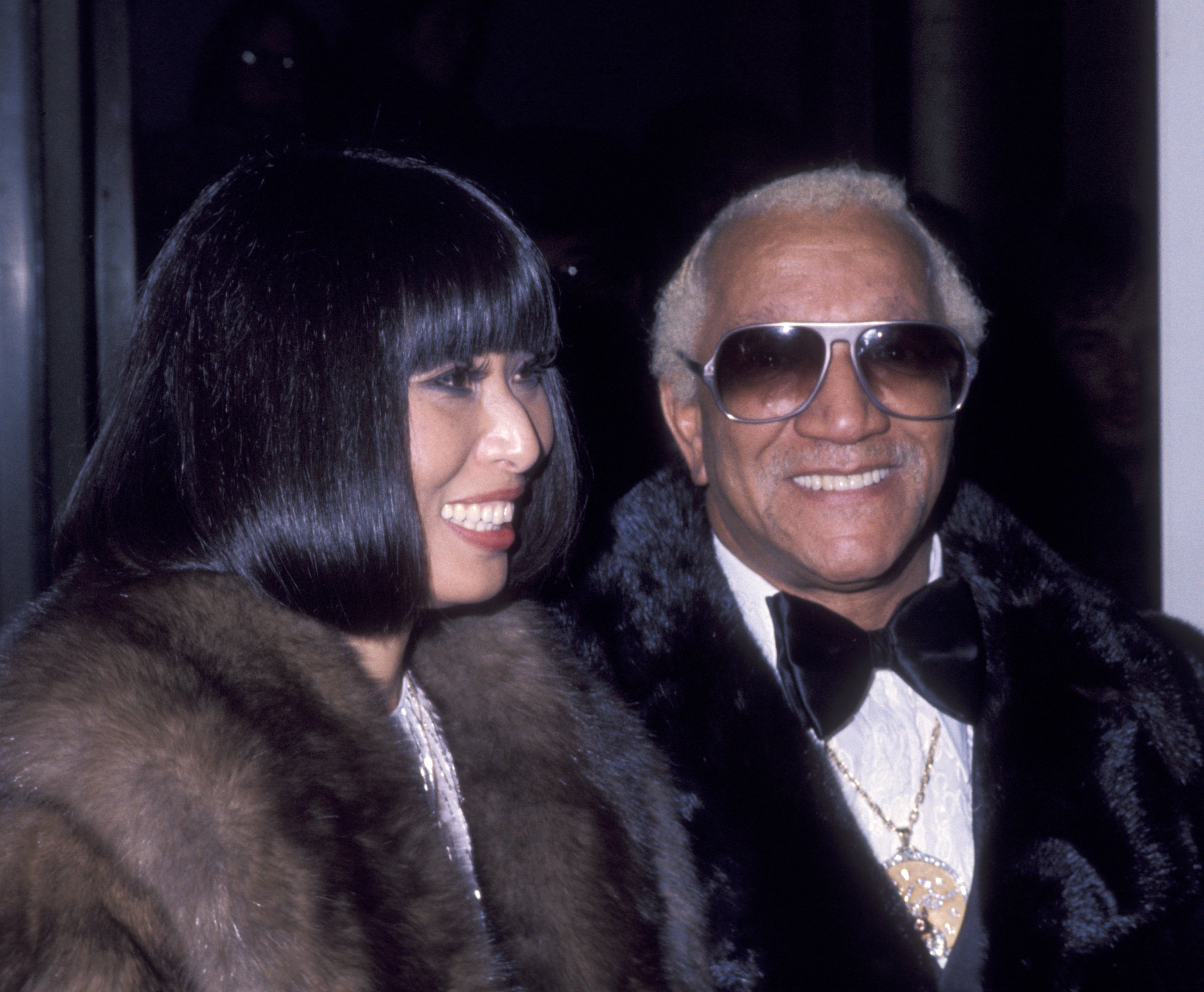 Actor Red Foxx and wife Yu Chi Chung attend CBS TV Taping of Jimmy Carter Inaugural Gala on January 19, 1977 at the Kennedy Center in Washington, D.C. | Source: Getty Images