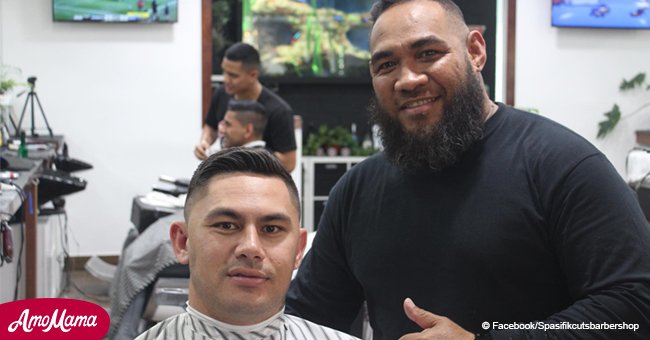 Homeless man who slept in a barbershop for 6 months returns after a year completely changed