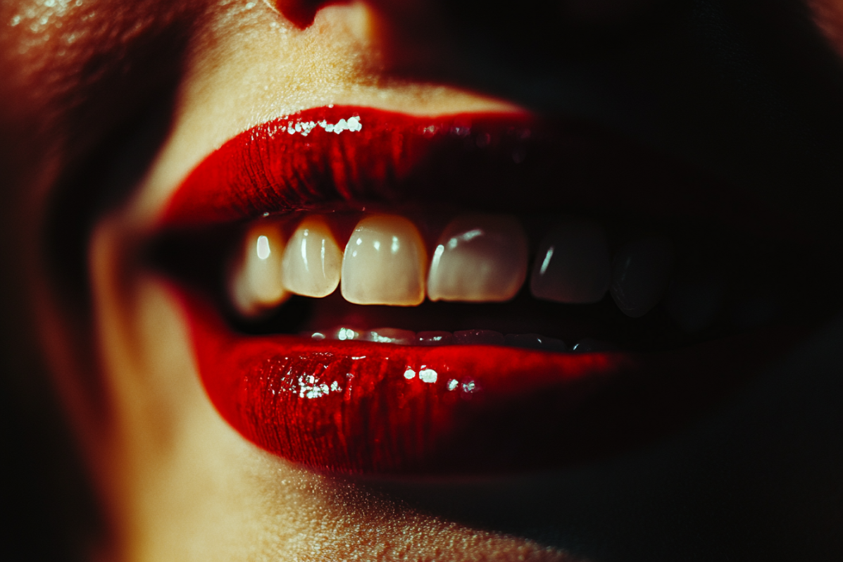 Close up of a womans mouth | Source: Midjourney