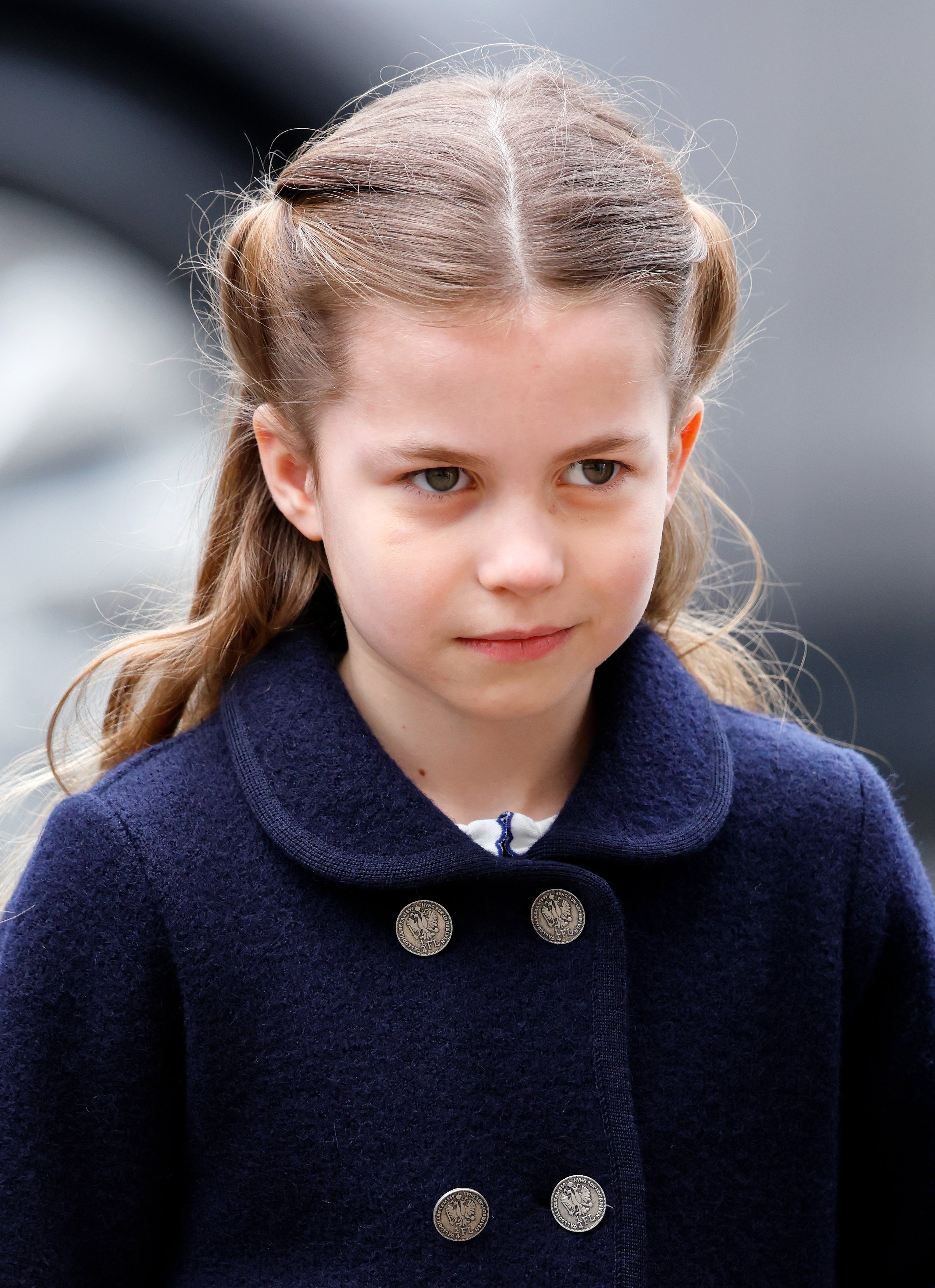 Princess Charlotte during a Service of Thanksgiving for the life of Prince Philip at Westminster Abbey on March 29, 2022, in London, England. | Source: Getty Images