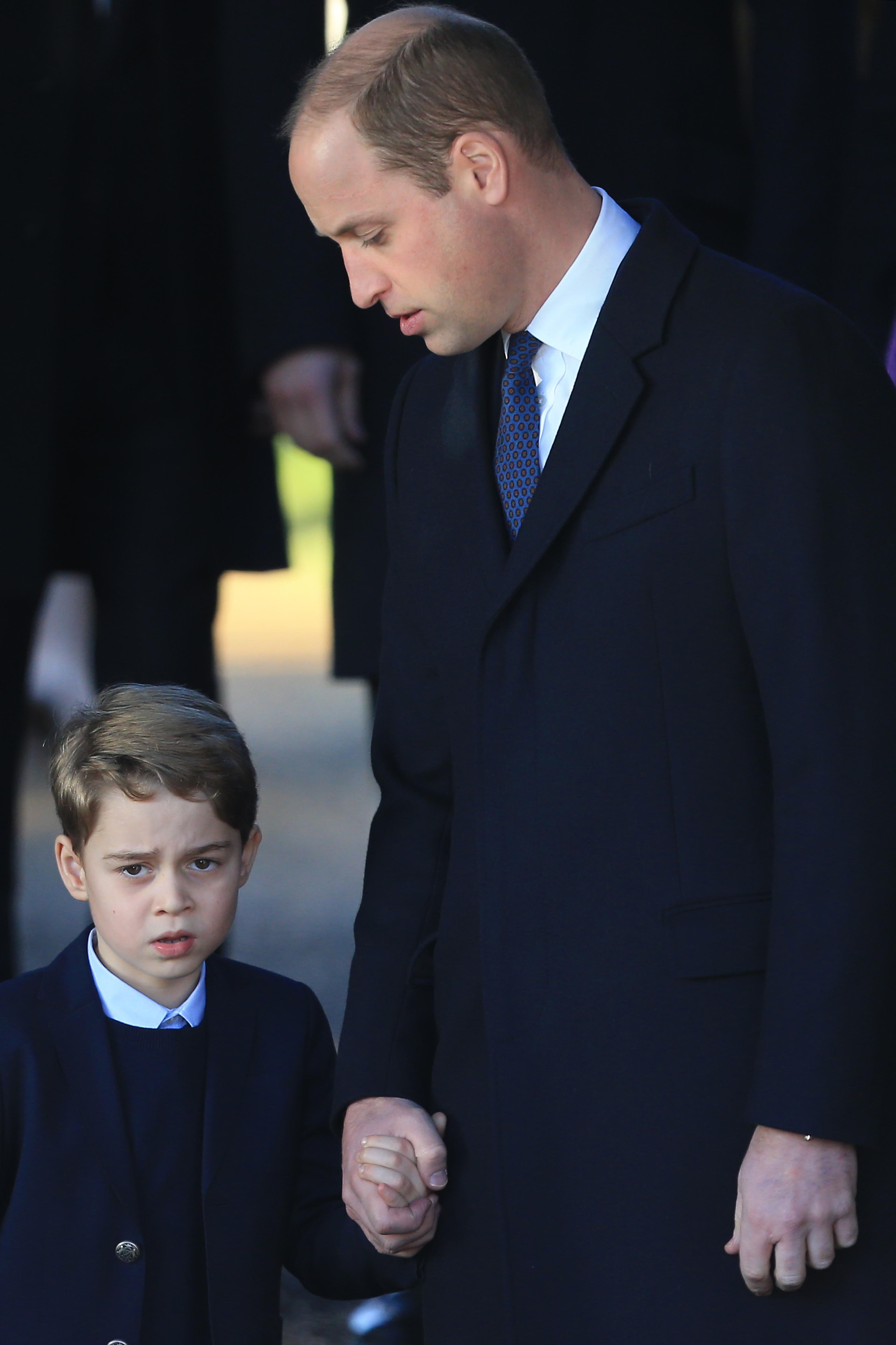 Prince William and Prince George attend the Christmas Day Church Service in King's Lynn, United Kingdom on December 25, 2019 | Photo: Getty Images