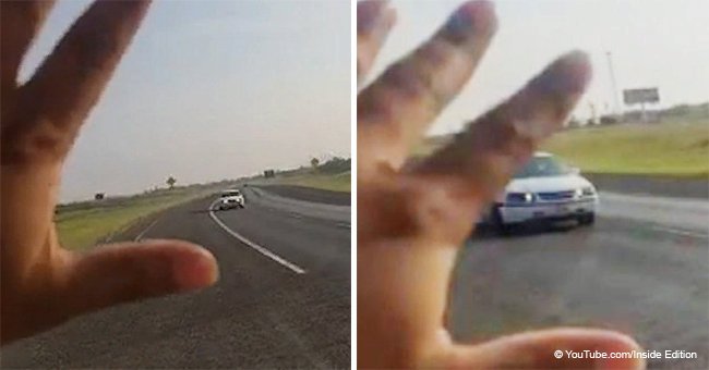 Dramatic moment man faces oncoming traffic to pull over 94-year-old wrong-way driver