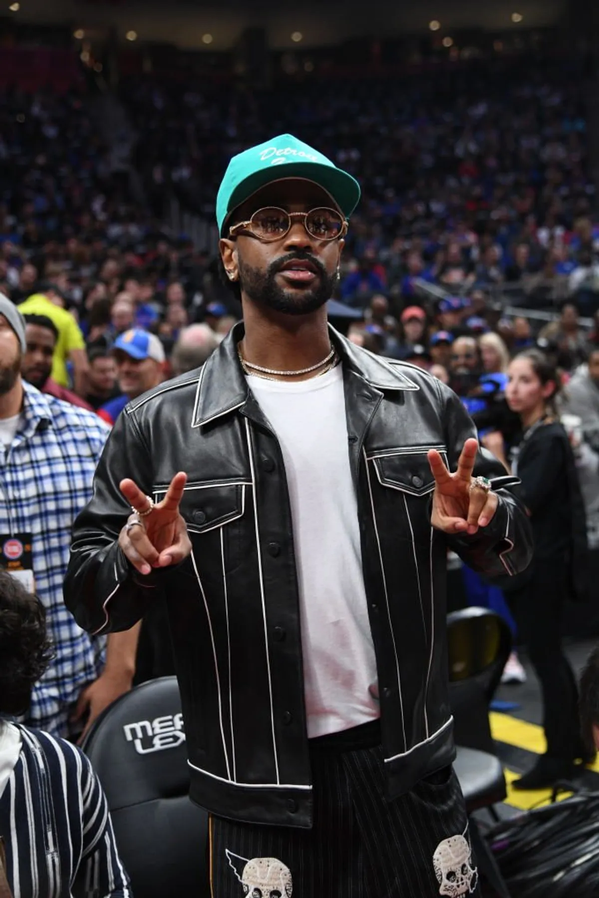 Big Sean poses for a photo before the Atlanta Hawks vs. Detroit Pistons game on October 24, 2019. | Photo: Getty Images