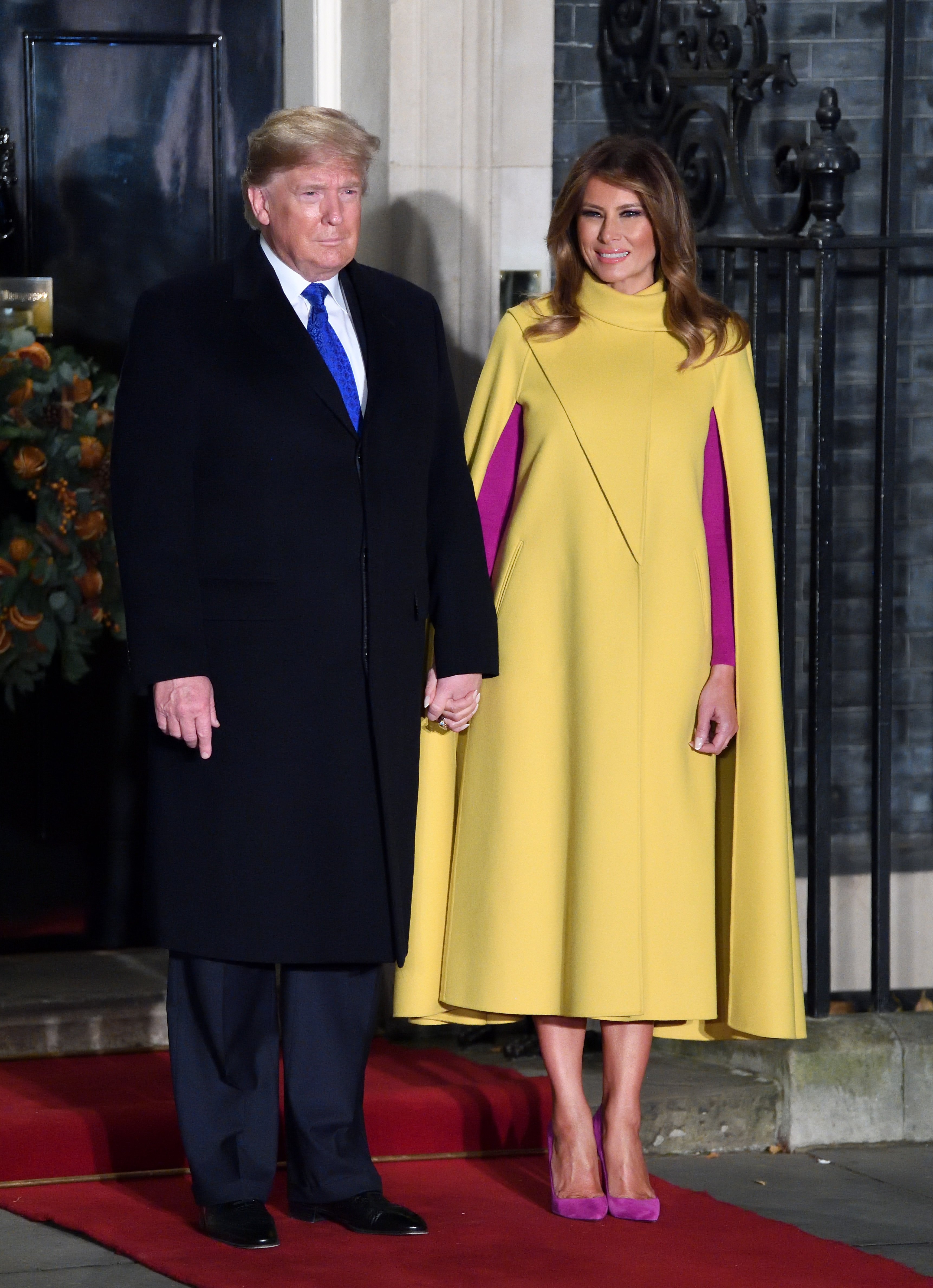 Donald and Melania Trump at a reception to mark the 70th anniversary of the forming of the North Atlantic Treaty Organization (NATO) on December 3, 2019, in London, England. | Source: Getty Images