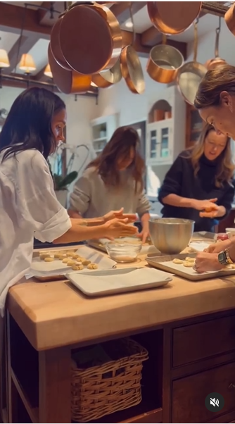 Meghan Markle and her friends baking, posted on March 7, 2025. | Source: Instagram/meghan