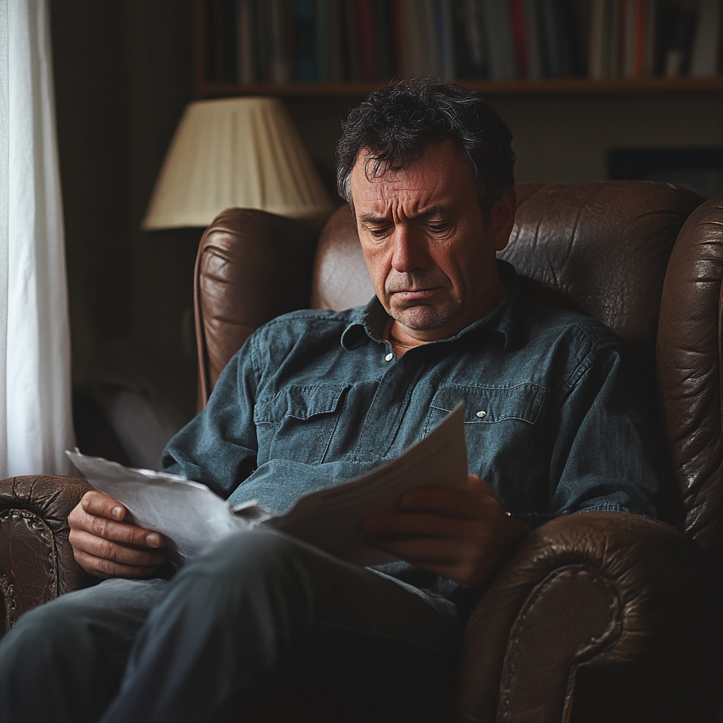 A man reading documents | Source: Midjourney