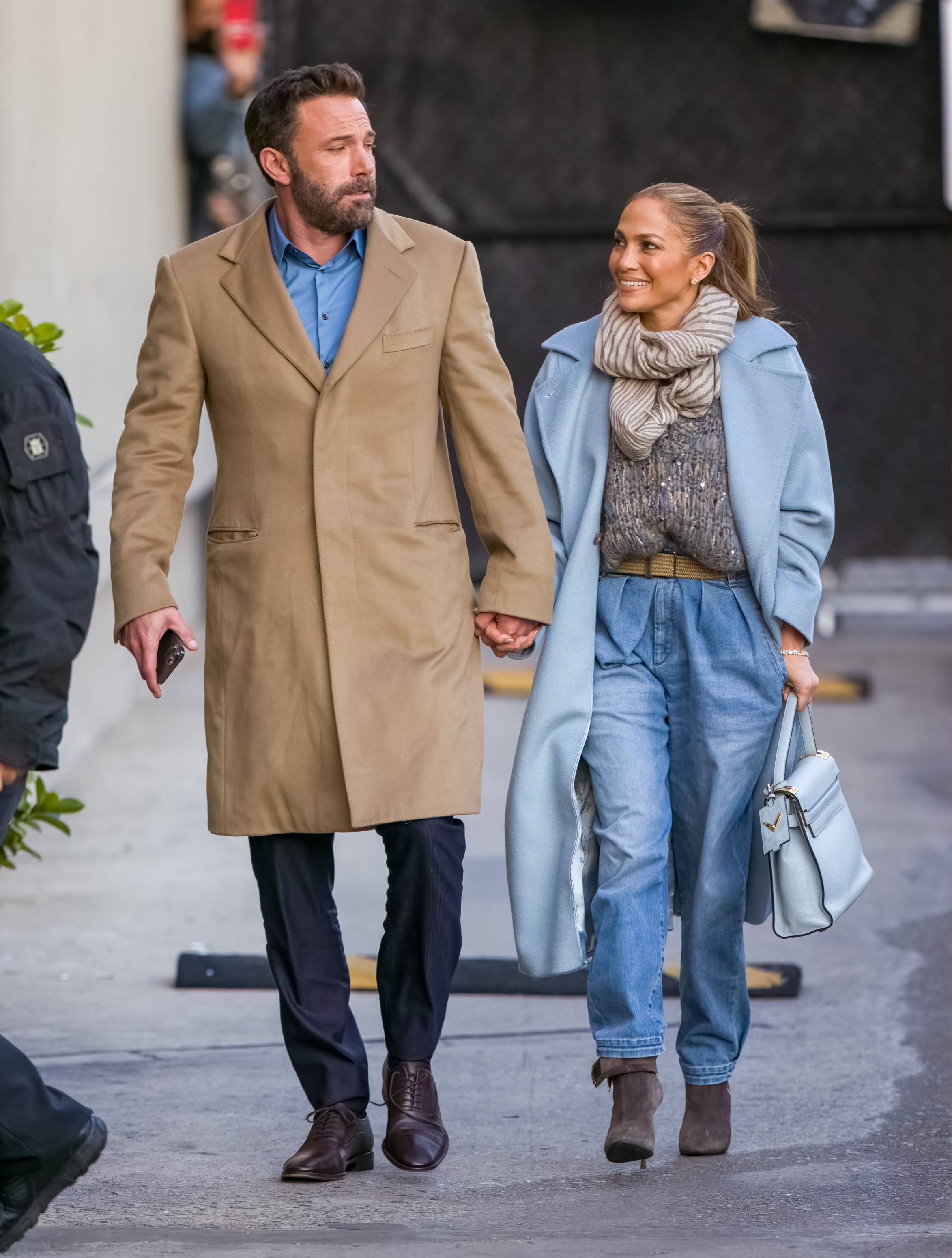 Ben Affleck and Jennifer Lopez are seen at "Jimmy Kimmel Live" on December 15, 2021 | Source: Getty Images