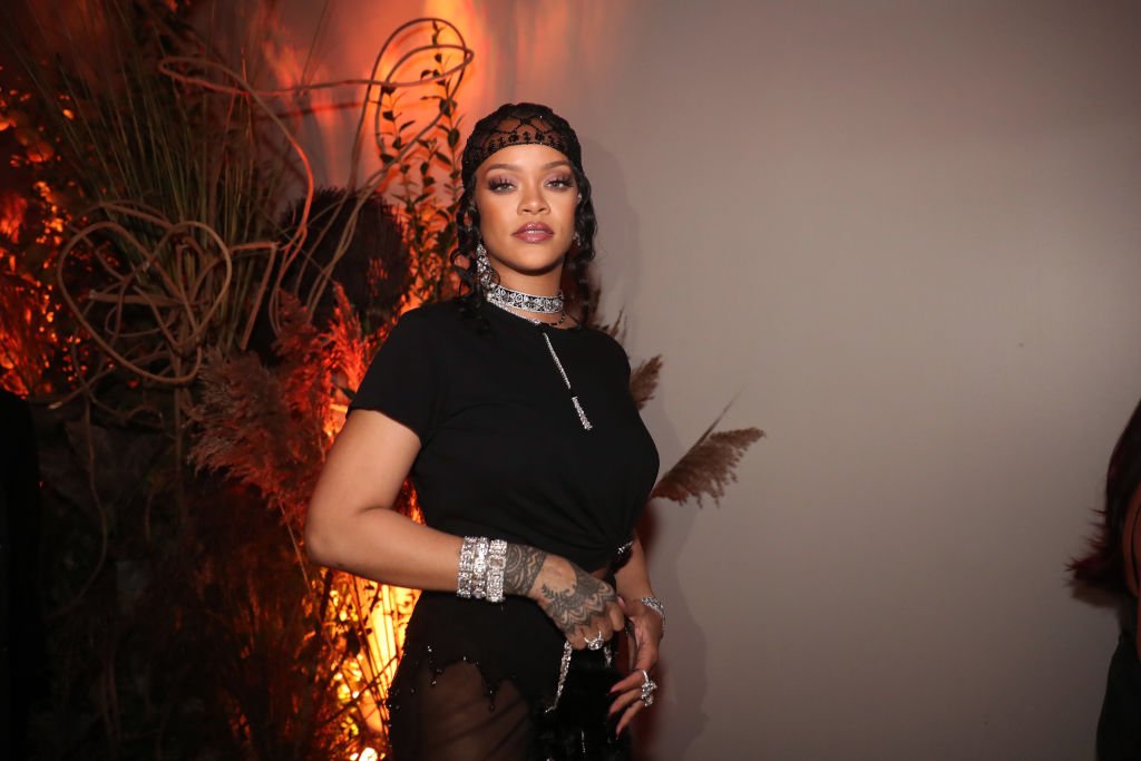 Rihanna attends her Met Gala After Party at Davide, September 2021 | Source: Getty Images