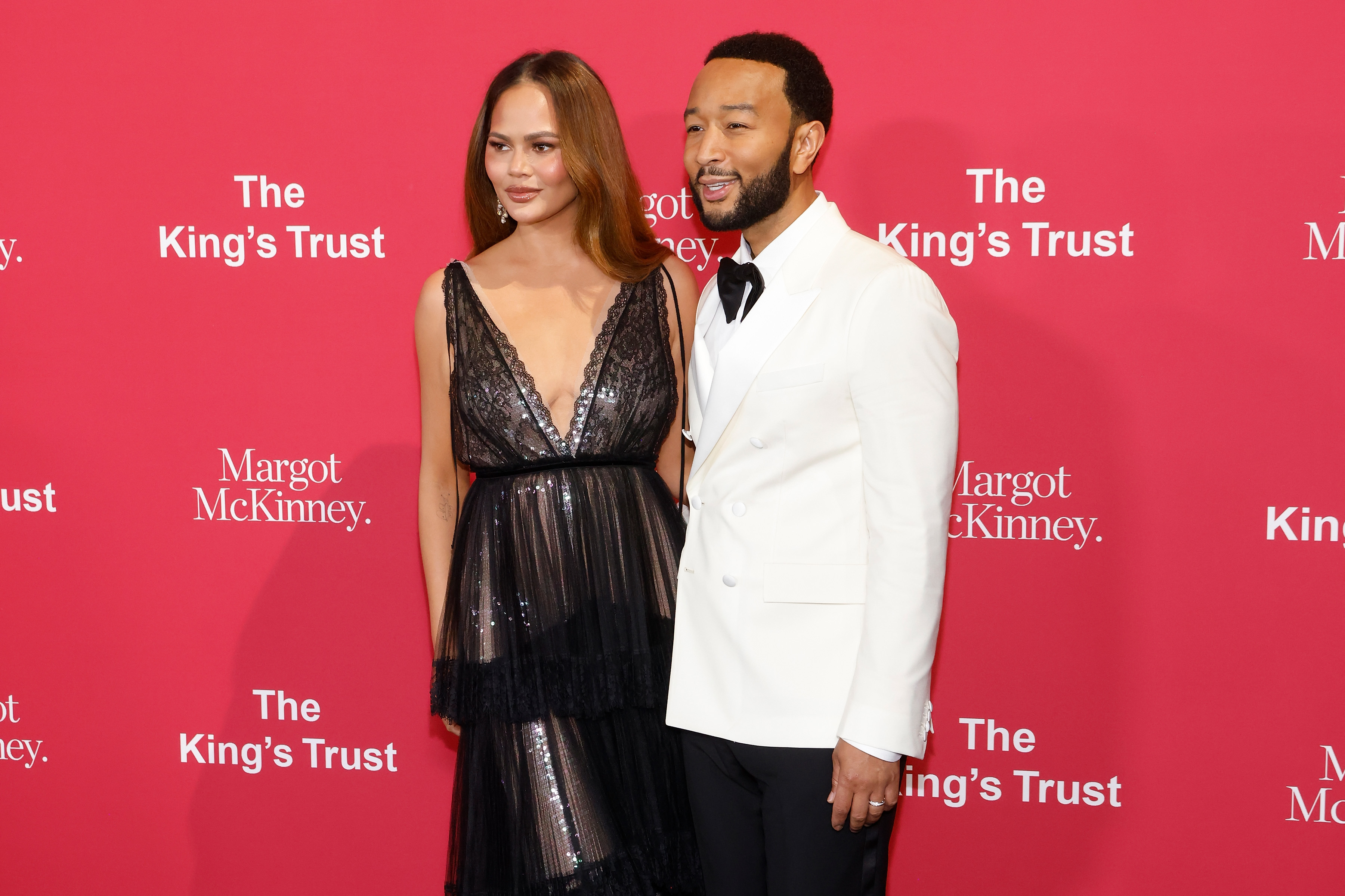 Chrissy Teigen and John Legend during the The King's Trust gala held at Cipriani South Street on May 2, 2024, in New York, New York. | Source: Getty Images
