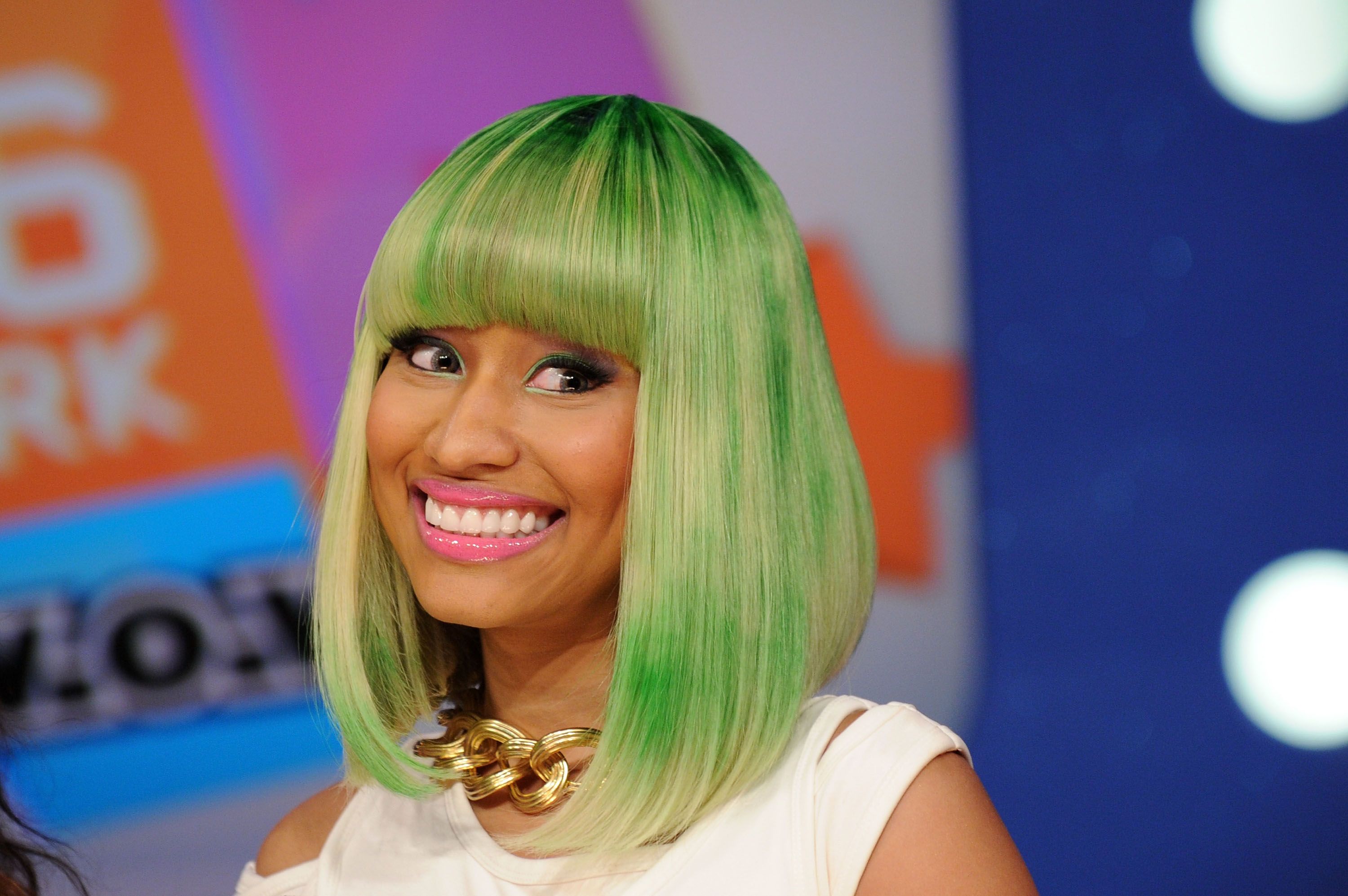 Nicki Minaj during BET's 106 & Park at BET Studios on March 31, 2010 in New York City. | Source: Getty Images