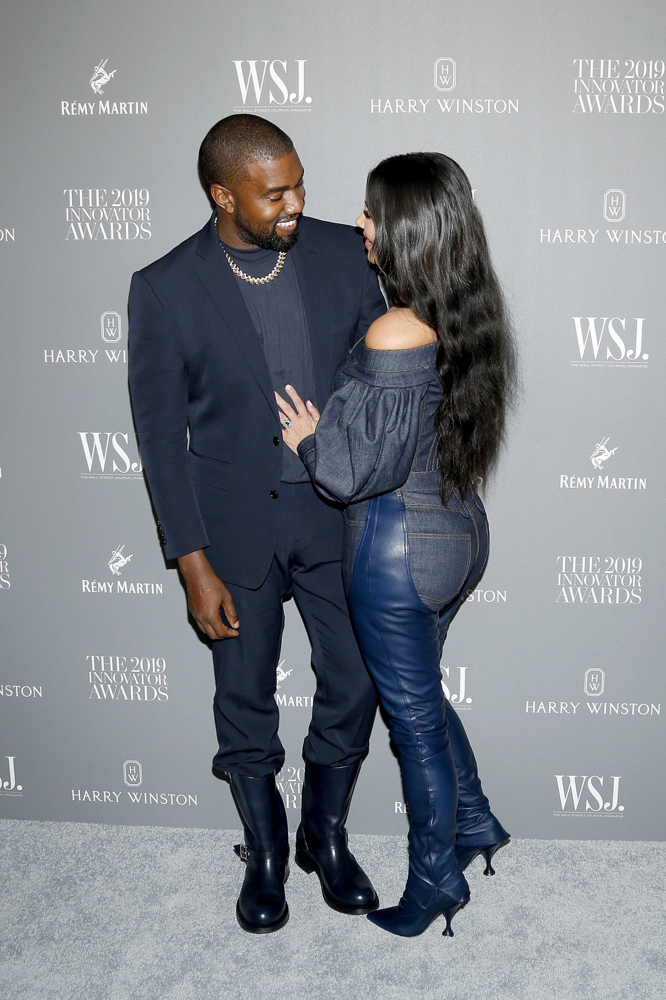  Kanye West and Kim Kardashian West at he WSJ. Magazine 2019 Innovator Awards | Source: Getty Images