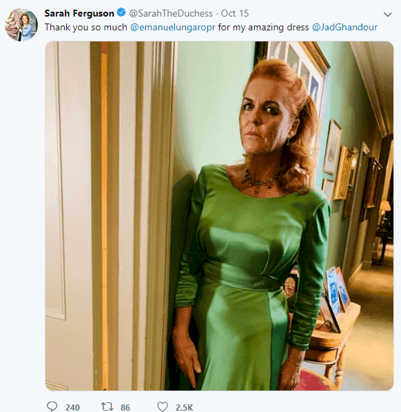 Image credit: Twitter/sarahtheduchess