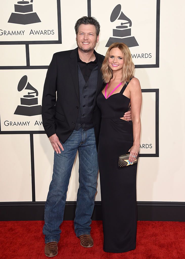 Blake Shelton and Miranda Lambert at The 57th Annual GRAMMY Awards at the STAPLES Center on February 8, 2015 | Photo: Getty Images