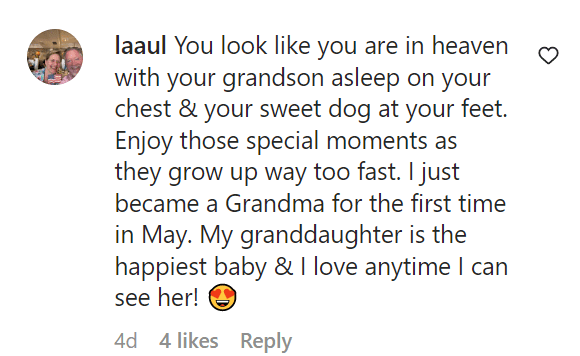 A fan's comment on Kathie Lee Gifford's post with her grandson, Frank Gifford Jr., on October 7, 2022 | Source: Instagram/kathielgifford