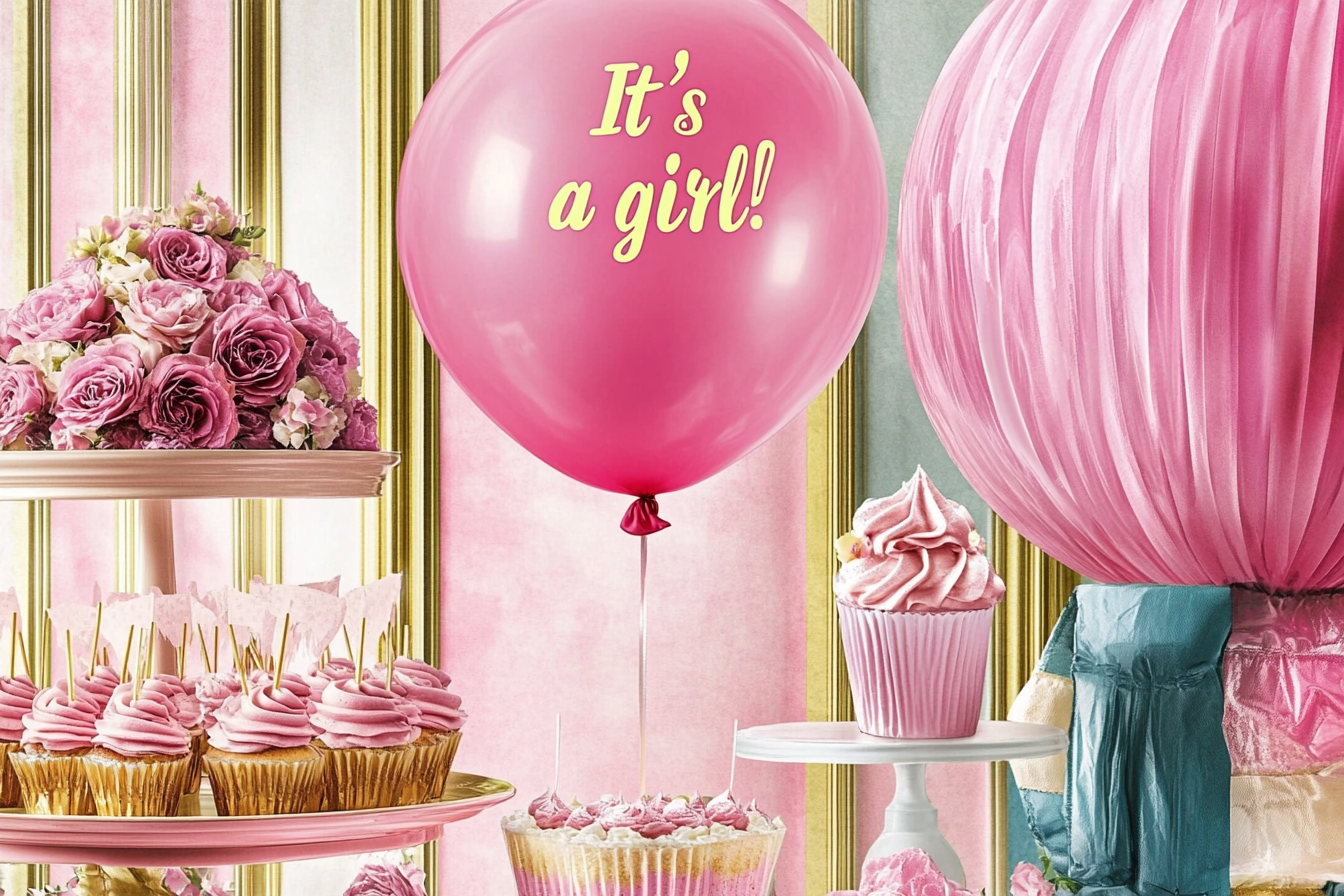 A gender reveal party | Source: Midjourney