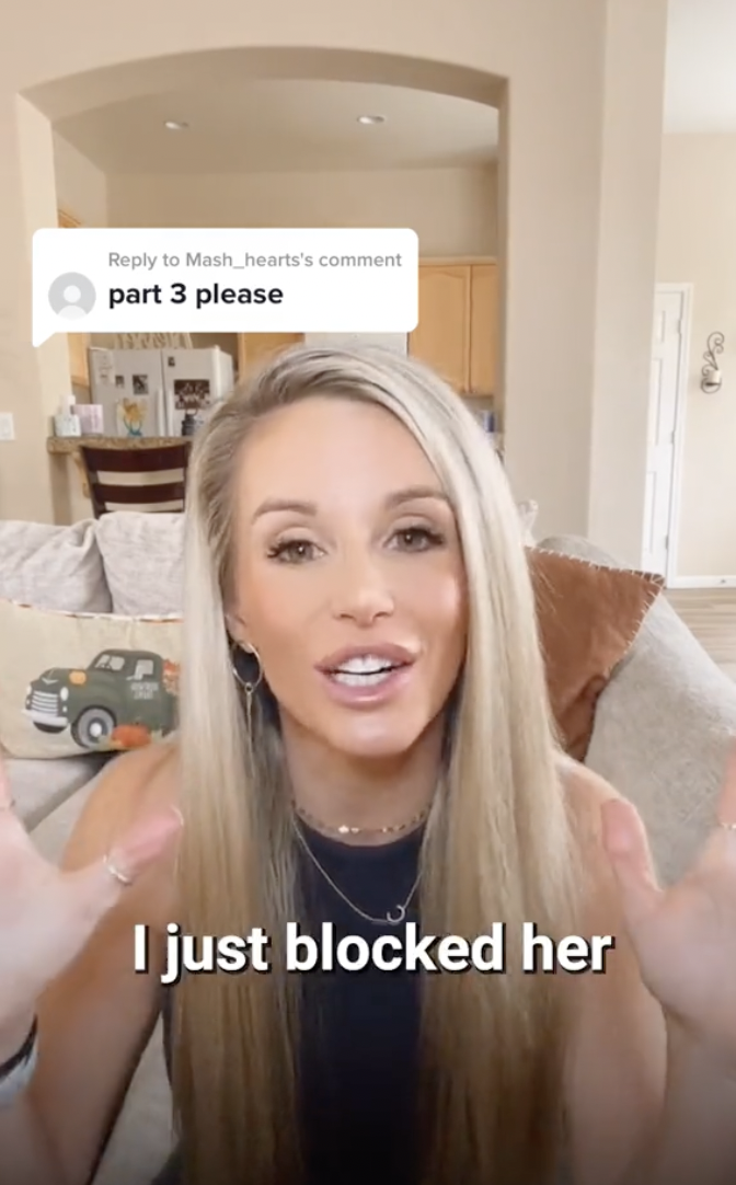 Casey Costa revealing she blocked her friend | Source: tiktok/four.nine