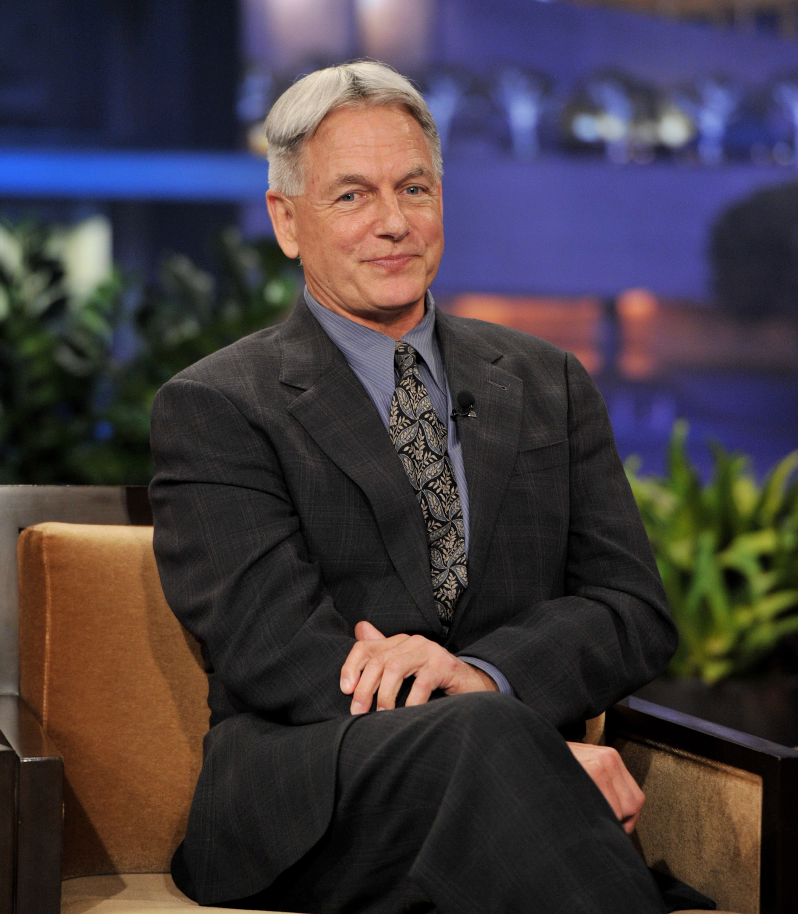 Mark Harmon on the "Tonight Show With Jay Leno" at NBC Studios on January 31, 2012, in Burbank, California. | Source: Getty Images