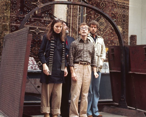 Diane Keaton, Woody Allen in the deleted 'tour of hell' scene from the film 'Annie Hall', 1977 | Photo: Getty Images