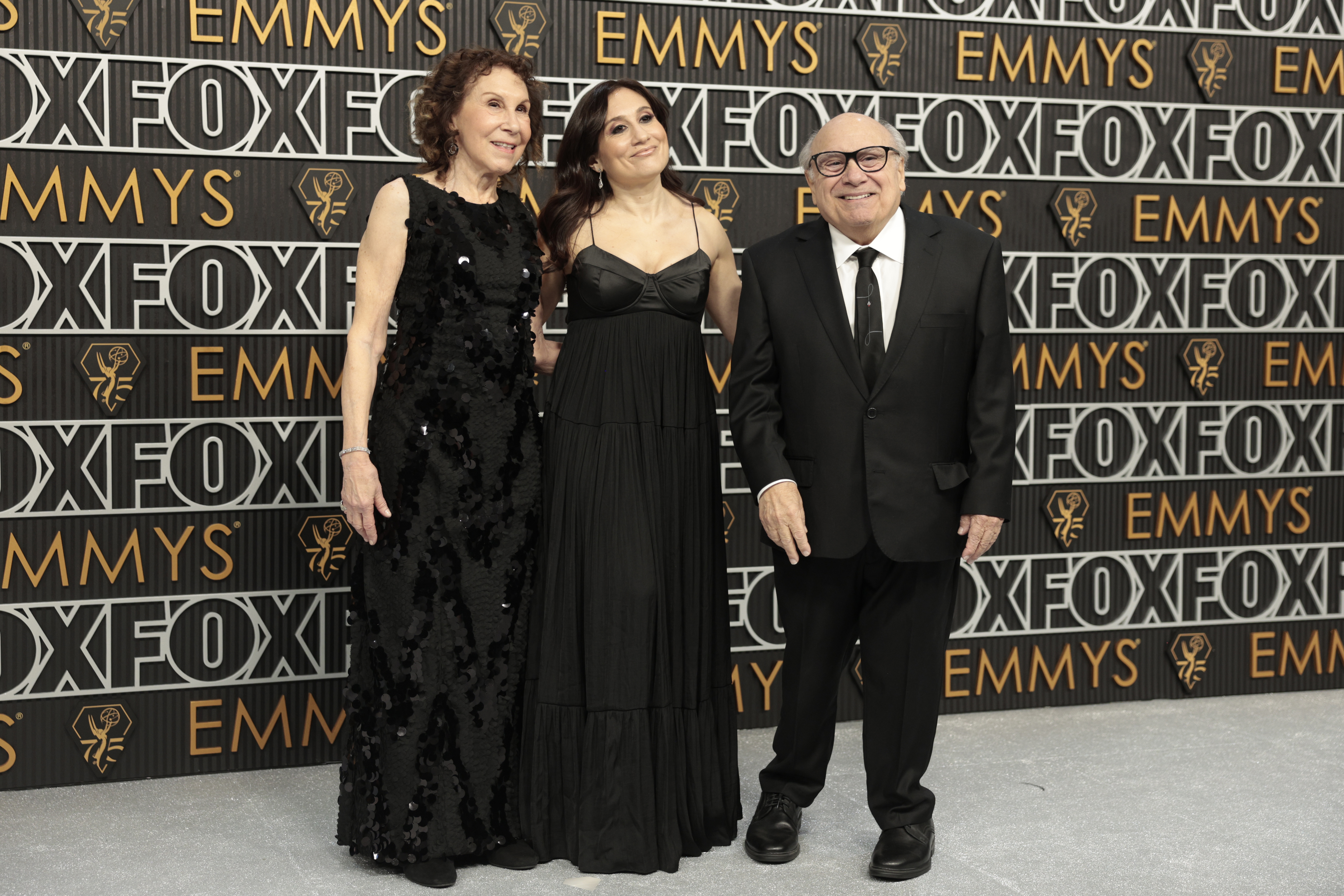 Rhea Perlman, Lucy DeVito, and Danny DeVito at the 75th annual Primetime Emmy Awards in 2024 | Source: Getty Images