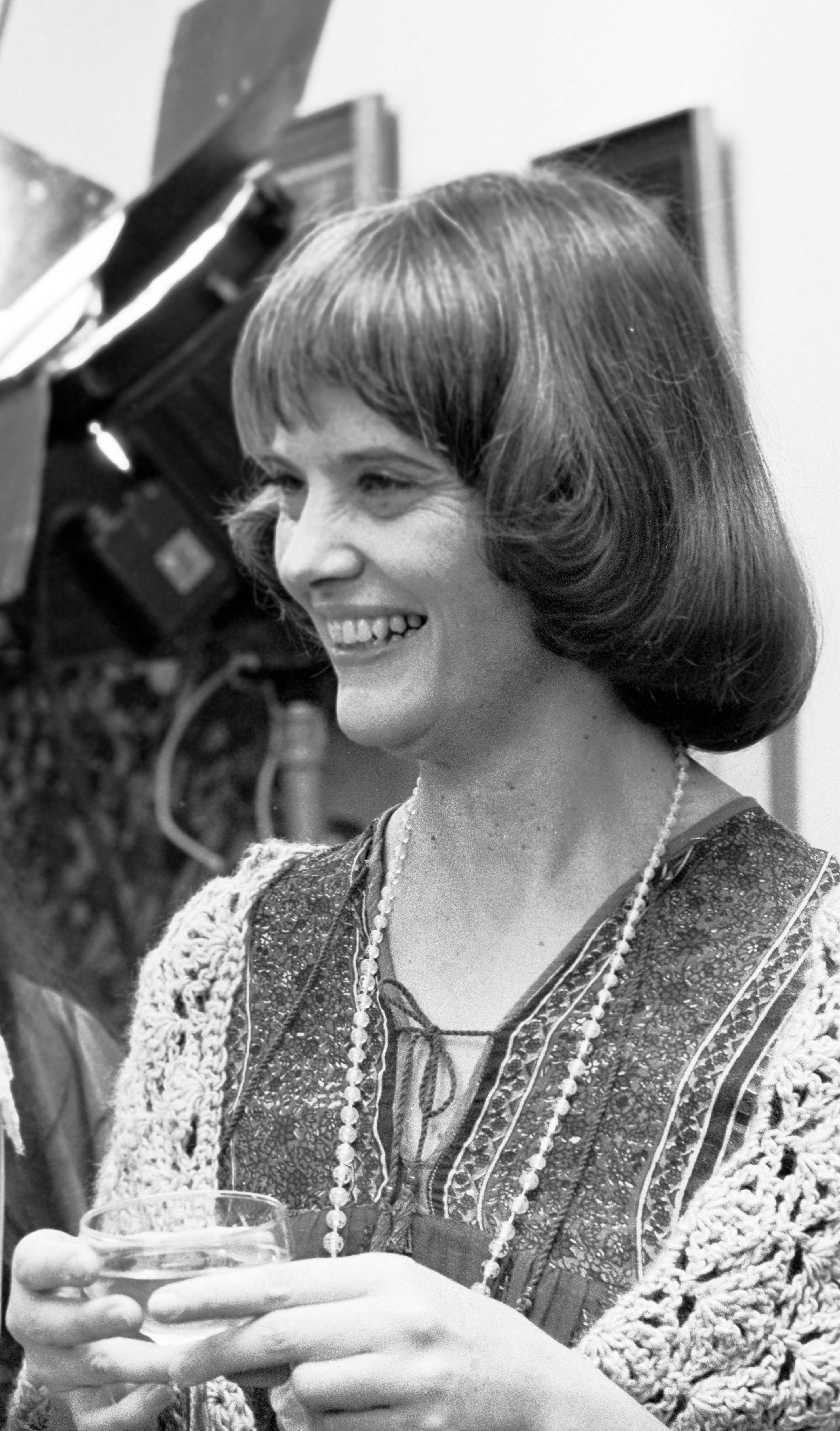 Lois Smith films on location for 