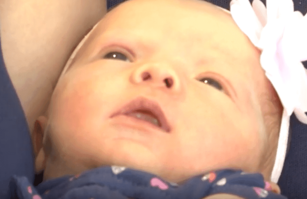 Katherine Bower who was born on born on 9/19/19 at 9:19 p.m. | Source: YouTube/WSAV3