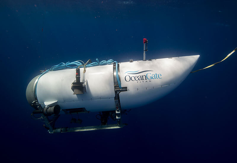Das Titan-Tauchboot von OceanGate auf dem Weg zum Wrack der Titanic im Jahr 2023 | Quelle: Getty Images