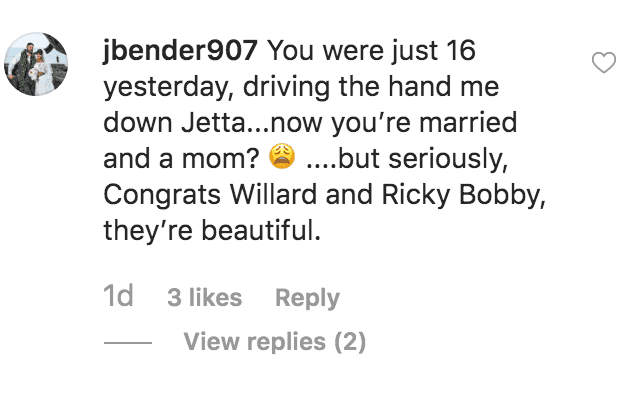 A fan comments on a picture of Willow Bailey with her husband, Rickey Bailey and their new-born twins, Banks and Blaise | Source: instagram.com/wbf_