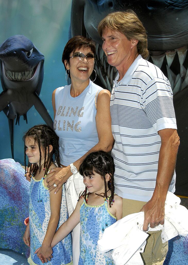 Bruce Jenner, Kris Jenner and daughters Kendall and Kylie | Source: Getty Images