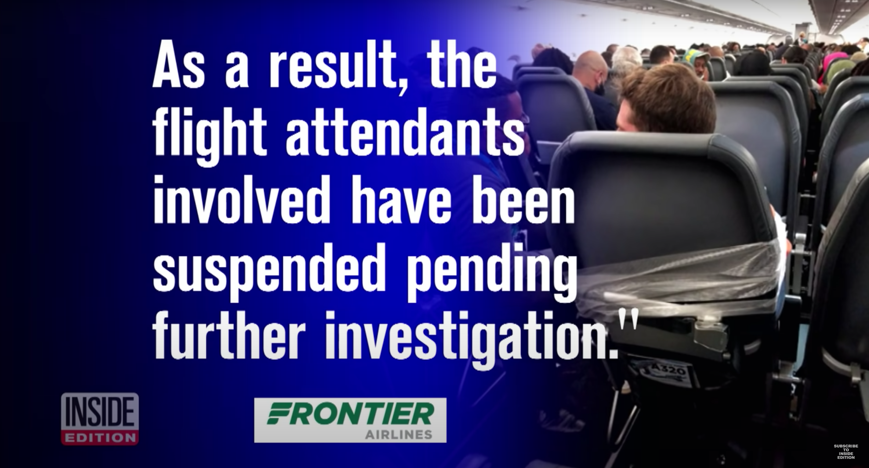 Erklärung von Frontier Airlines | Quelle: Youtube.com/InsideEdition