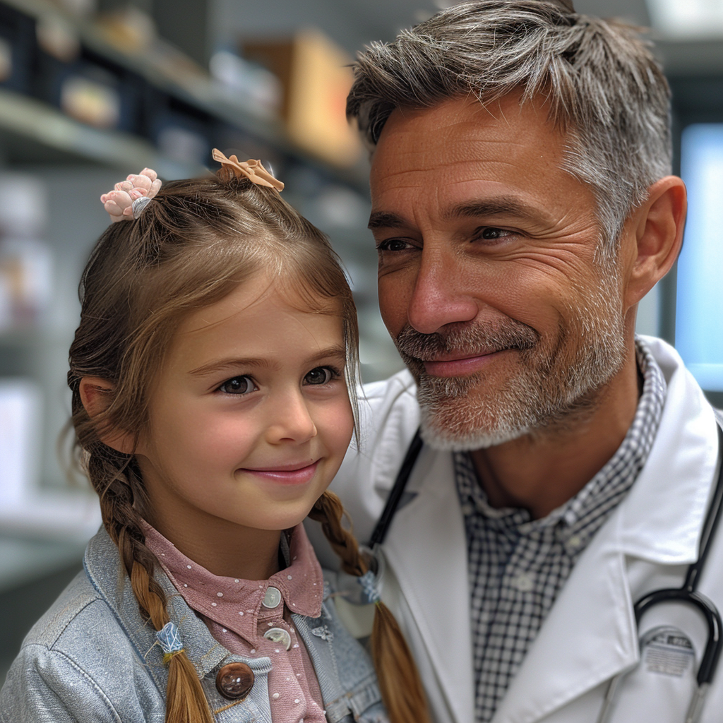 Small girl at the doctor's | Source: Midjourney